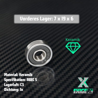 FX Motoren vorderes Lager 7x19x6